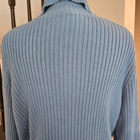 Relativity Woman – Lakeside Blue Ribbed Cardigan Sweater (Size 1X) - Picture 11 of 16